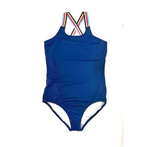 Girls Navy One Piece Swimsuit